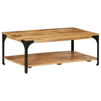 vidaXL Coffee Table Mango Wood 100x60x38 cm