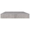 vidaXL Floating Wall Shelves 2 pcs Concrete Grey 50x23x3.8 cm MDF
