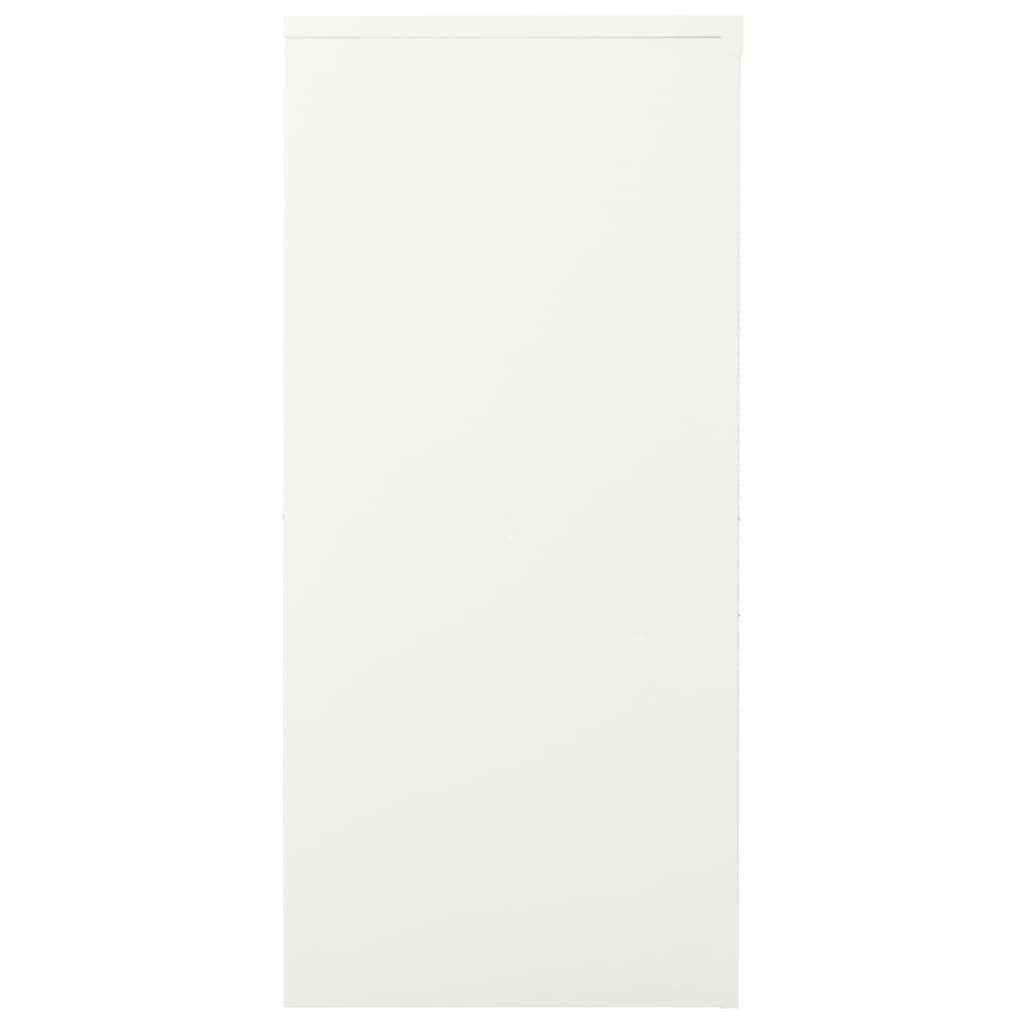 vidaXL Sliding Door Cabinet White 90x40x90 cm Steel