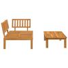 vidaXL Garden Pallet Sofa Set 2 pcs Solid Wood Acacia