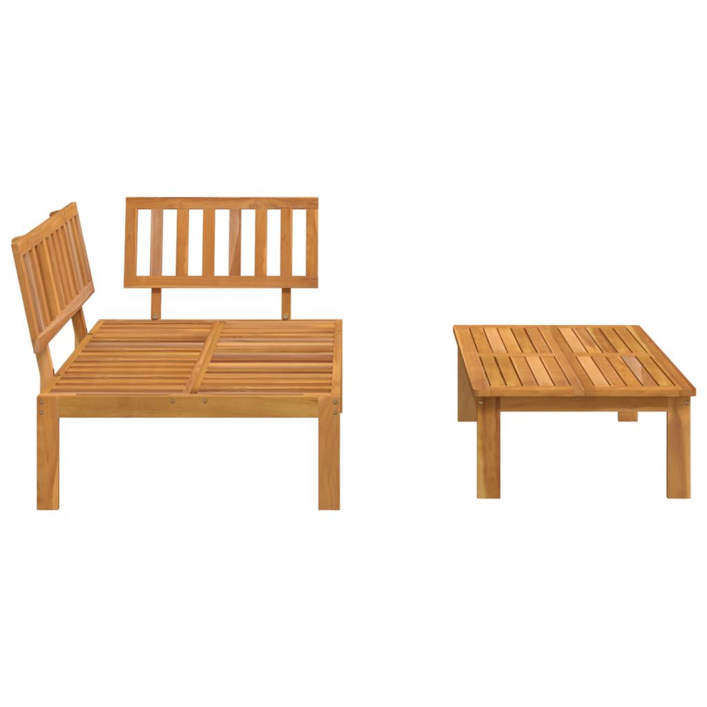 vidaXL Garden Pallet Sofa Set 2 pcs Solid Wood Acacia