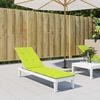 vidaXL Deck Chair Cushion Bright Green (75+105)x50x4 cm