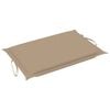 vidaXL Garden Sun Lounger with Cushion Solid Wood Acacia