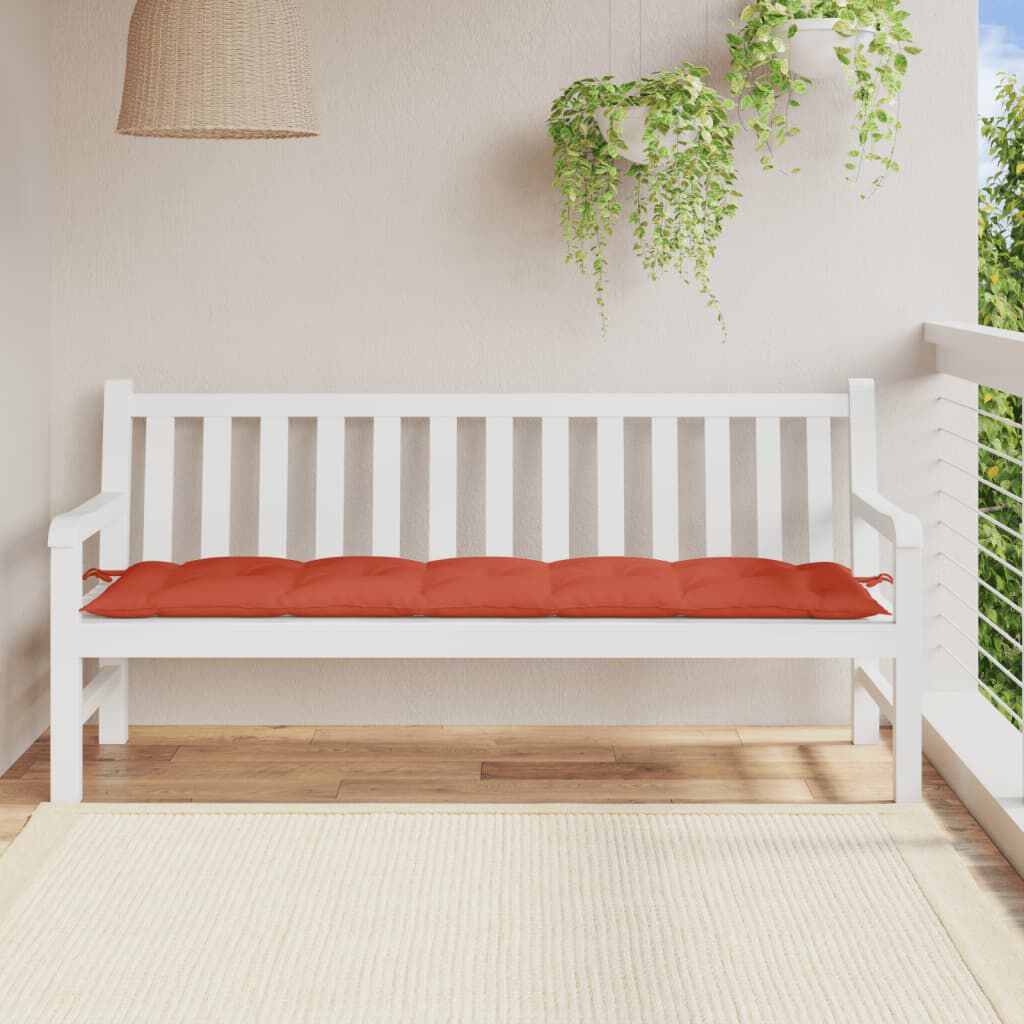 vidaXL Garden Bench Cushion Melange Red 180x50x7 cm Fabric