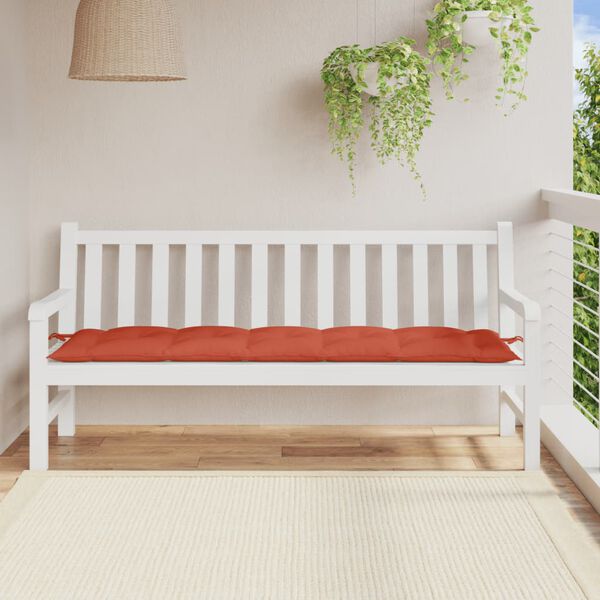 vidaXL Garden Bench Cushion Melange Red 180x50x7 cm Fabric