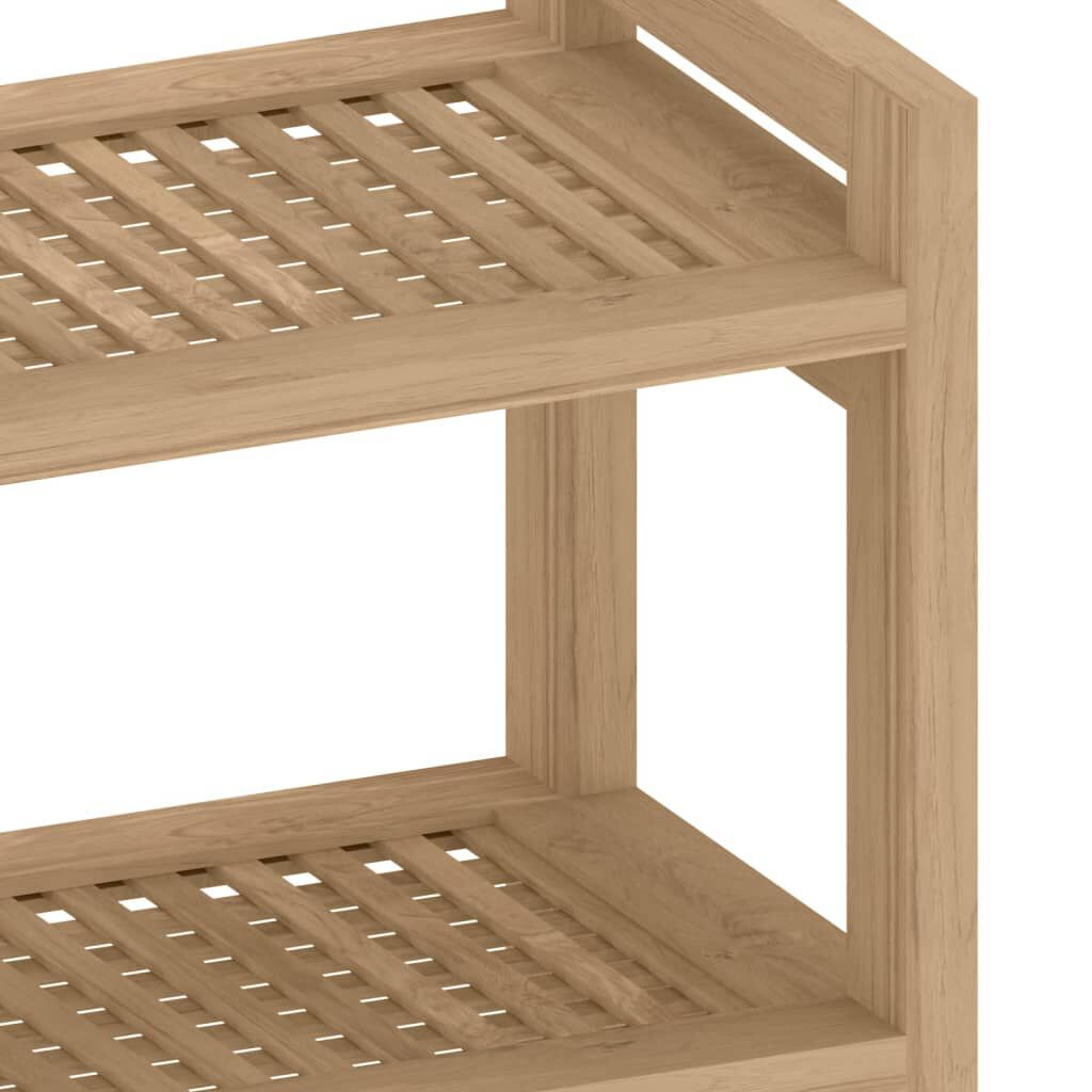 vidaXL Bathroom Side Table 45x30x45 cm Solid Wood Teak