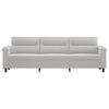 vidaXL 3-Seater Sofa Light Grey 210 cm Microfibre Fabric