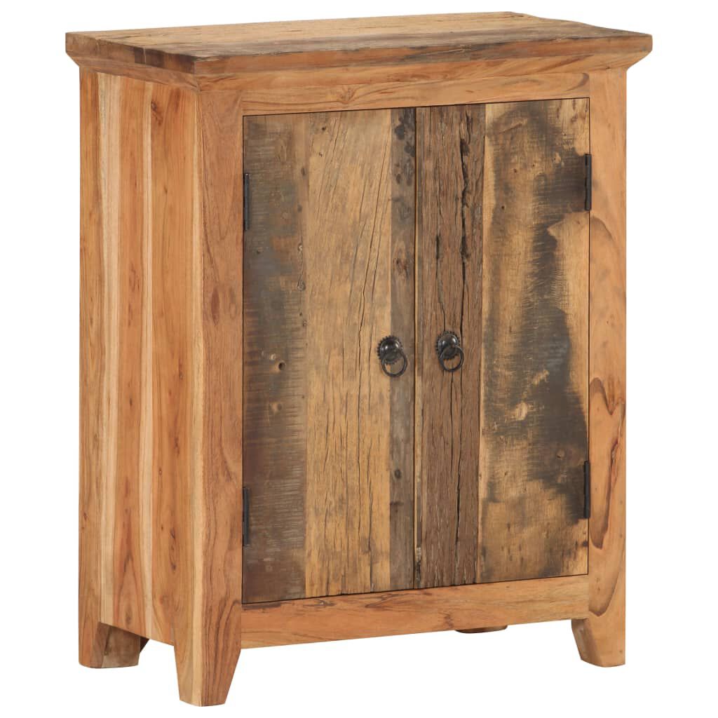 vidaXL Sideboard 60x33x75 cm Solid Acacia Wood and Reclaimed Wood