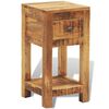 vidaXL Nightstand with 1 Drawer Solid Mango Wood