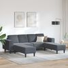 vidaXL Living Room Couch 3 pcs Dark Grey
