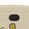 vidaXL Stand up Massage Recliner Chair Cream Fabric