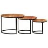 vidaXL Nesting Tables 3 pcs Solid Wood Acacia