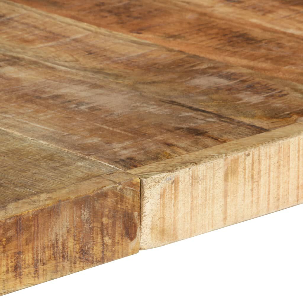 vidaXL Dining Table 140x140x75 cm Rough Mango Wood
