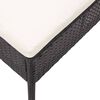 vidaXL 8 Piece Garden Lounge Set with Cushions Poly Rattan Black