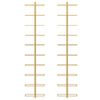 vidaXL Wall-mounted Wine Rack for 10 Bottles 2 pcs Gold Metal