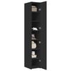 vidaXL Highboard Black 30x42.5x185 cm Engineered Wood