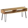 vidaXL TV Stand Solid Mango Wood 110x35x45 cm