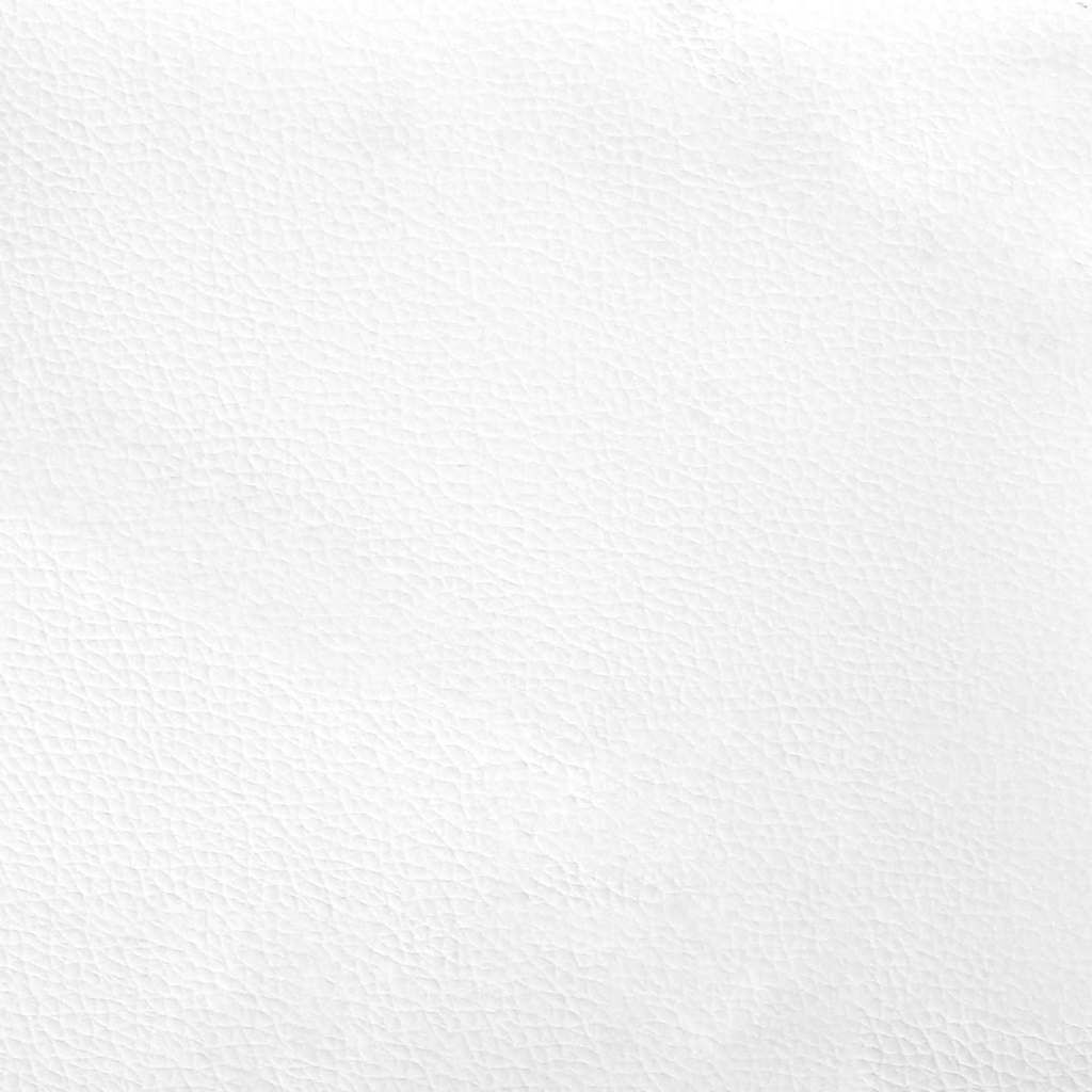 vidaXL Bed Frame without Mattress White King Faux Leather