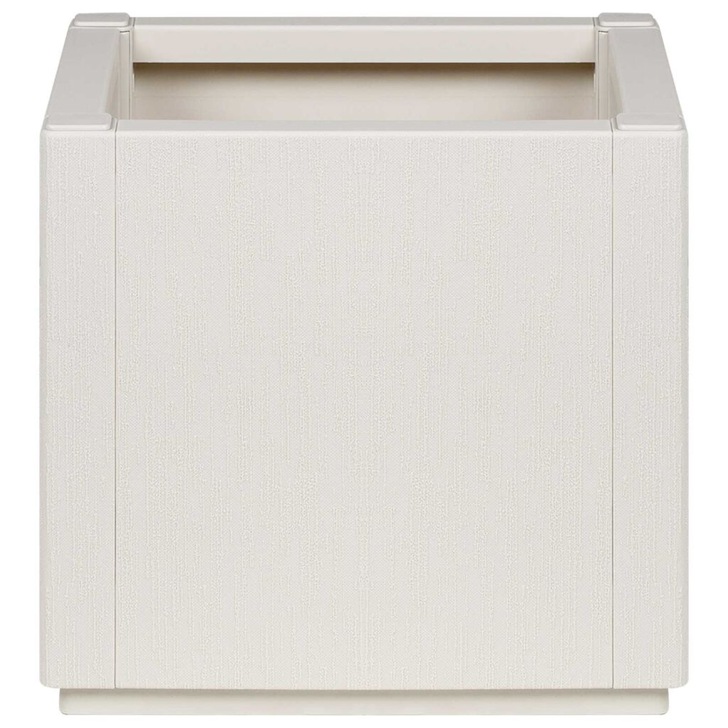 vidaXL Garden Planter White 36x36x35 cm PP