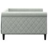 vidaXL Day Bed without Mattress Light Grey 100x190 cm Velvet