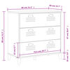 vidaXL Drawer Cabinet VIKEN Black Engineered Wood