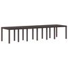 vidaXL Garden Dining Set 13 pcs Brown Polt rattan