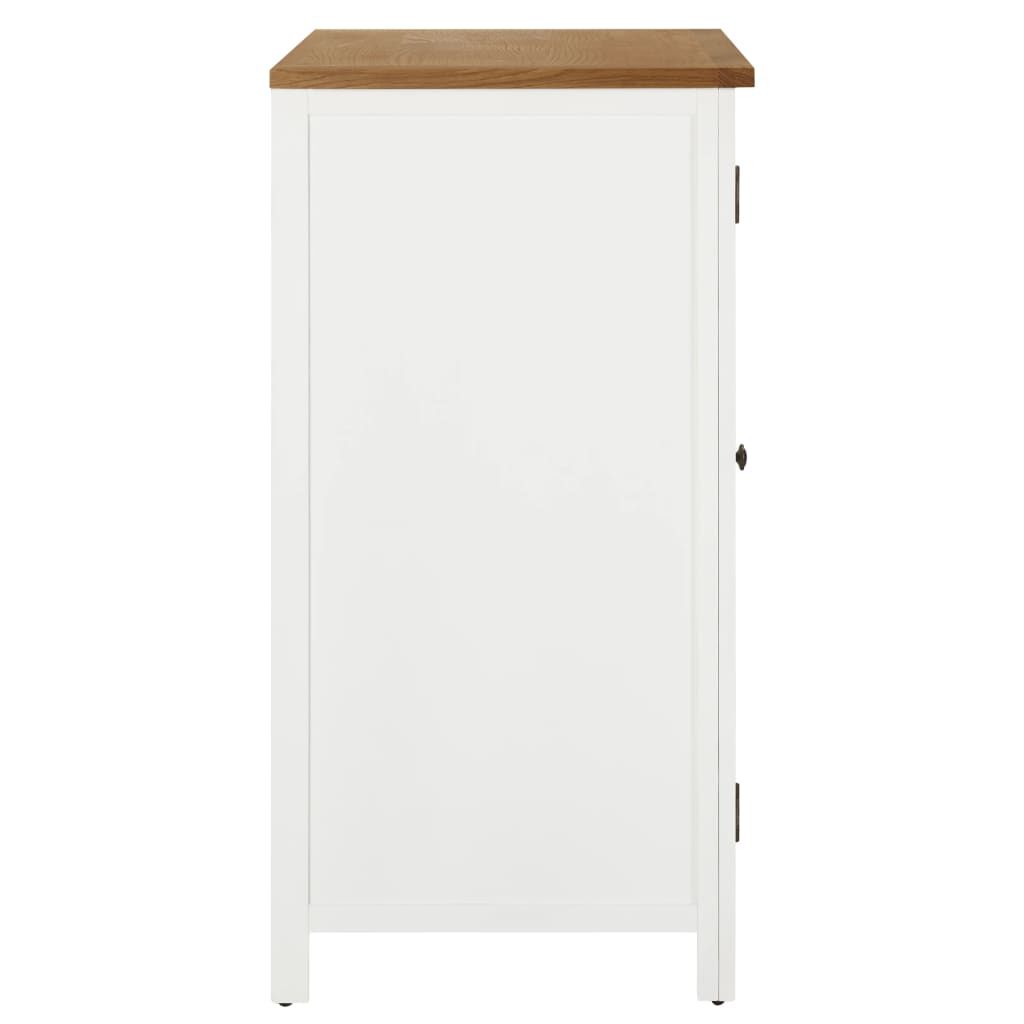 vidaXL Wardrobe 76x52x105 cm Solid Oak Wood