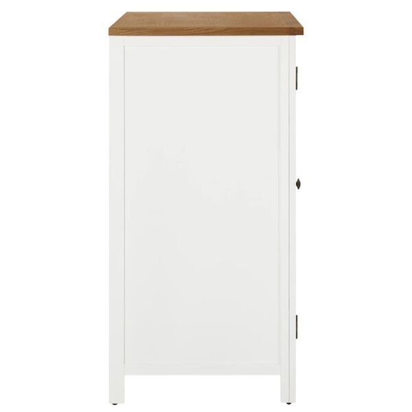 vidaXL Wardrobe 76x52x105 cm Solid Oak Wood