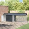 vidaXL Bird Cage Anthracite 422 x 103 x 142 cm Galvanised steel