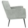 vidaXL Bench Light Grey 108x79x79 cm Velvet