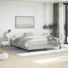 vidaXL Bed Frame without Mattress Light Grey California King Velvet