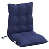 vidaXL Lowback Chair Cushions 2 pcs Navy Blue Oxford Fabric