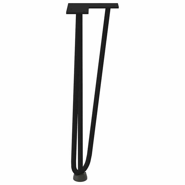 vidaXL Hairpin Legs for Coffee Table 4 pcs Black 42 cm Solid Steel