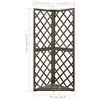 vidaXL Corner Trellis Grey 50x50x145 cm Solid Fir Wood