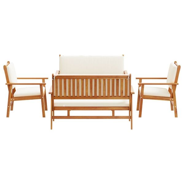 vidaXL 5 Piece Garden Sofa Set with Cushions Solid Wood Acacia