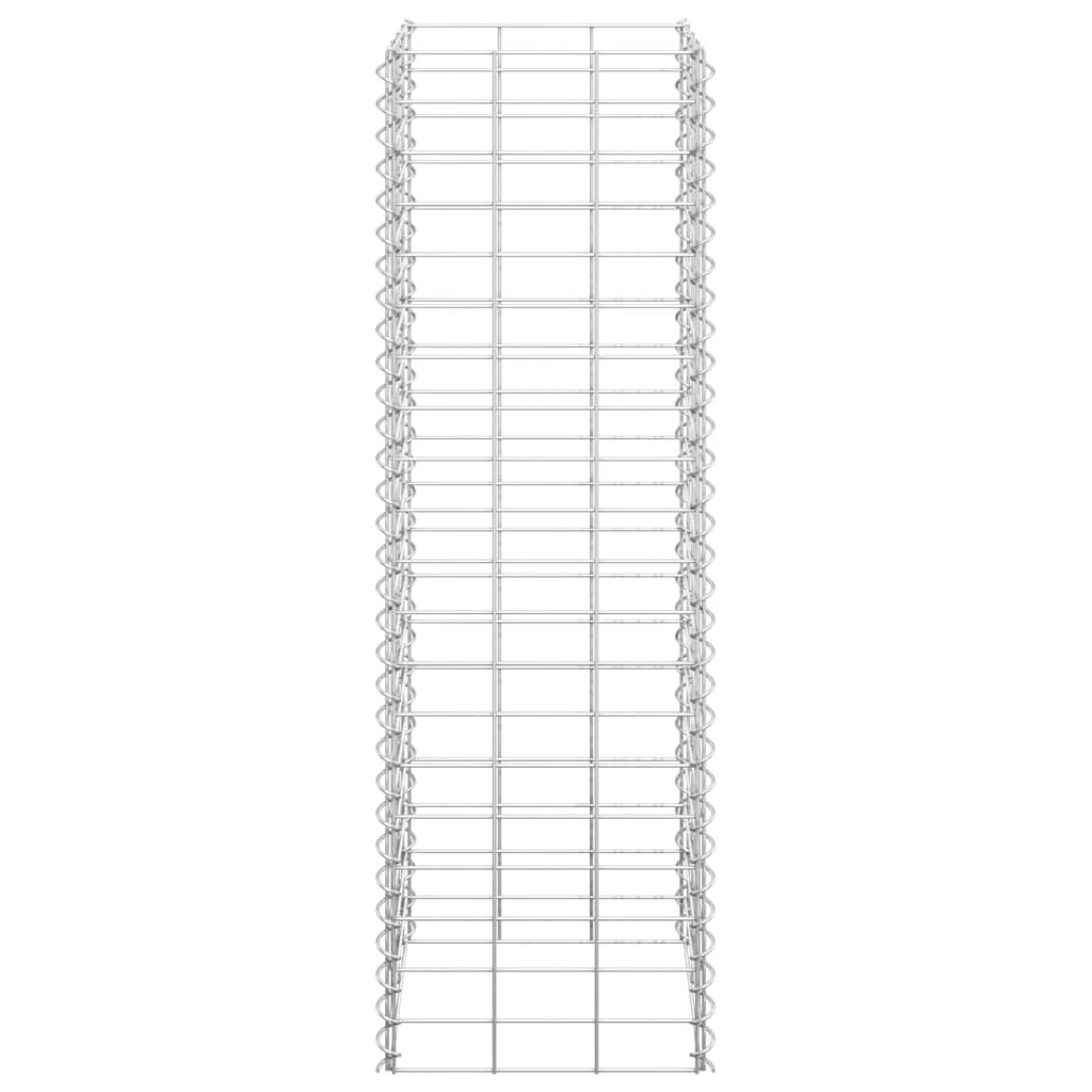 vidaXL Gabion Raised Beds 3 pcs 30x30x100 cm Iron