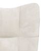 vidaXL Relaxing Chair Cream White Velvet