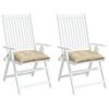 vidaXL Pallet Cushions 2pcs Beige 50x50x7 cm Oxford Fabric