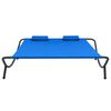 vidaXL Outdoor Lounge Bed Fabric Blue