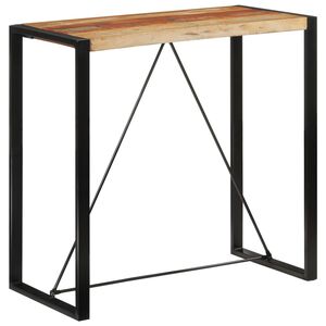 vidaXL Bar Table 110x55x110 cm Solid Wood Reclaimed