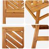 vidaXL Garden Lounge Set 4 pcs Brown Solid Acacia Wood