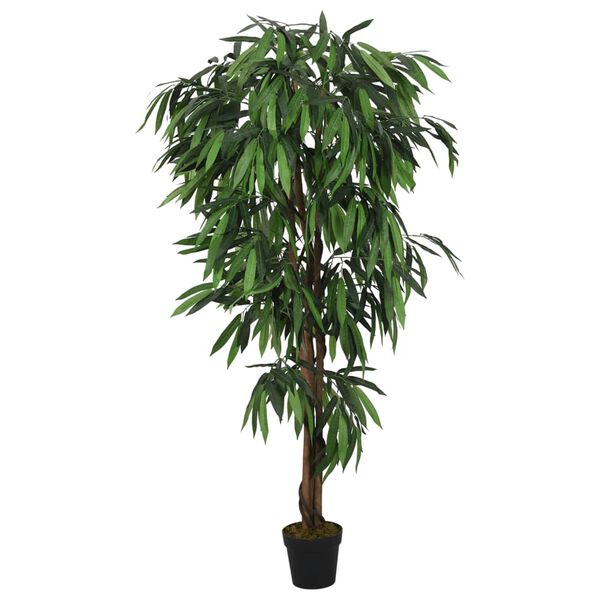 vidaXL Artificial Mango Tree 900 Leaves 180 cm Green