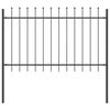 vidaXL Garden Fence 2 pcs Grey 3.4 x 1 m Powder-coated Steel