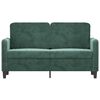 vidaXL 2-Seater Sofa Dark Green 120 cm Velvet