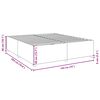 vidaXL Bed Frame without Mattress Dark Grey King Fabric