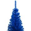 vidaXL Artificial Pre-lit Christmas Tree with Stand Blue 240 cm PVC