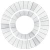 vidaXL Gabion Fire Pit Ø 50 cm Galvanised Iron