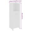 vidaXL Bathroom Cabinet White 30x30x95 cm Engineered Wood