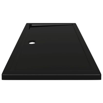 vidaXL Rectangular ABS Shower Base Tray Black 70x120 cm