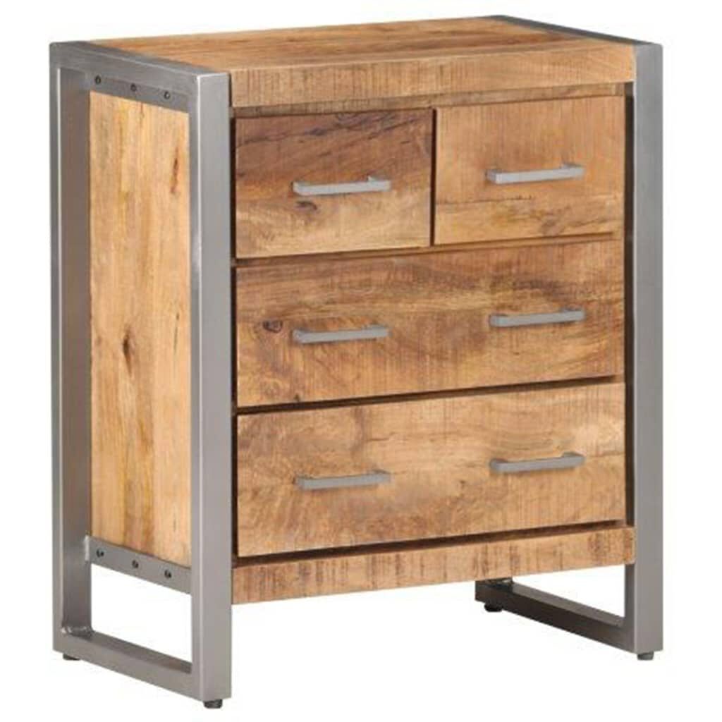 vidaXL Sideboard 60x35x70 cm Rough Mango Wood